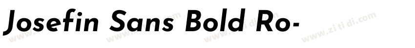 Josefin Sans Bold Ro字体转换